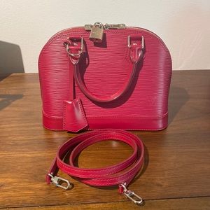 Louis Vuitton Alma BB pink Epi